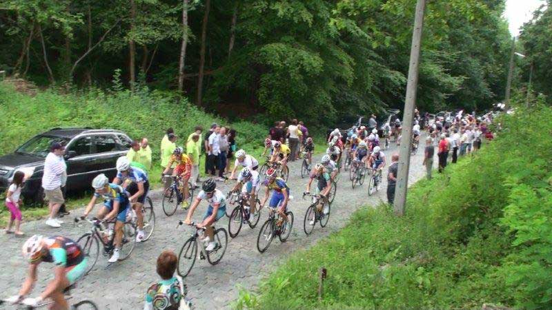 In het peloton op de Bosberg