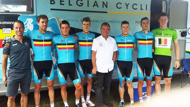 Met Bernard Hinault - foto Ronny Mistiaen